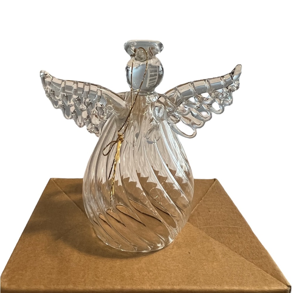 Current Wedding Glass Angel Ornament - Picture 4 of 9
